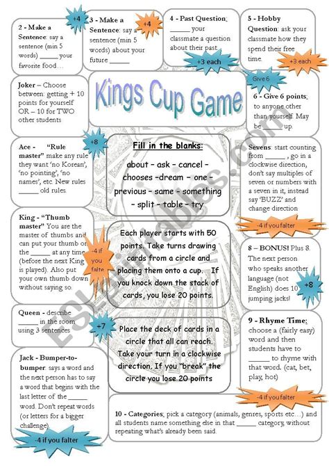 Kings (also known as king's cup, donut, jug oval, circle of death and ring of fire) is a drinking game that uses playing cards. How To Play Kings Cup With Liquor