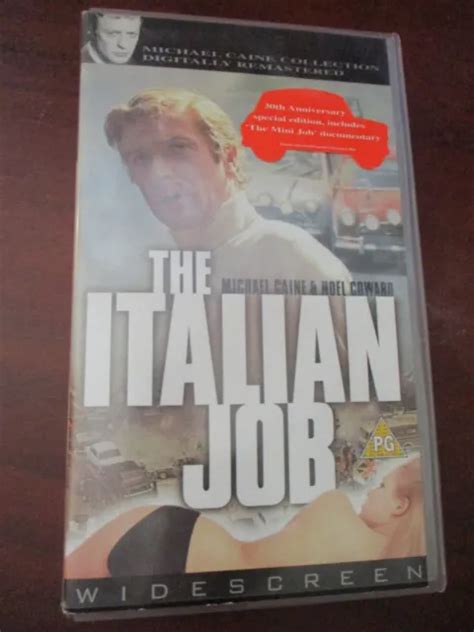 WIDESCREEN MICHAEL CAINE The Italian Job VHS Video Tape NEW PicClick