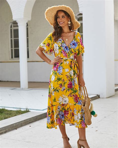 how to style a midi dress in summer watermelow