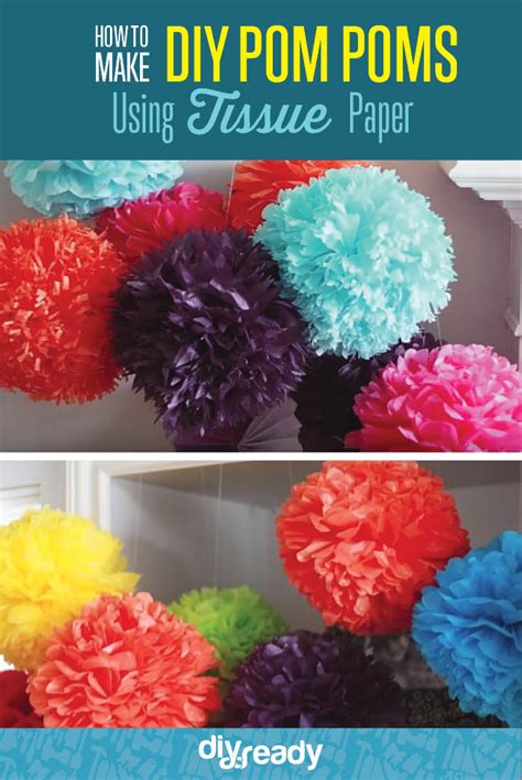 How To Make Tissue Paper Pom Poms Diy Projects Craft Ideas And How Tos