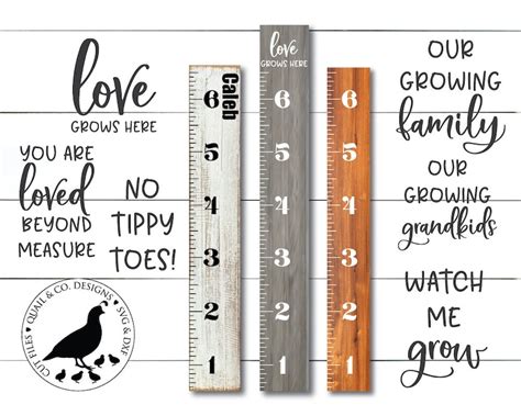 SVG Files Growth Chart Svg Growth Ruler Svg Wall Ruler Svg Etsy