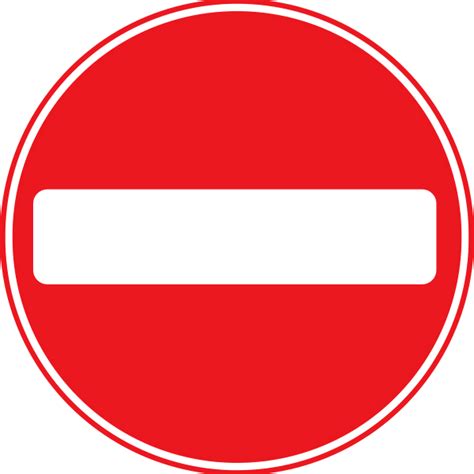 No Entry Sign Symbol