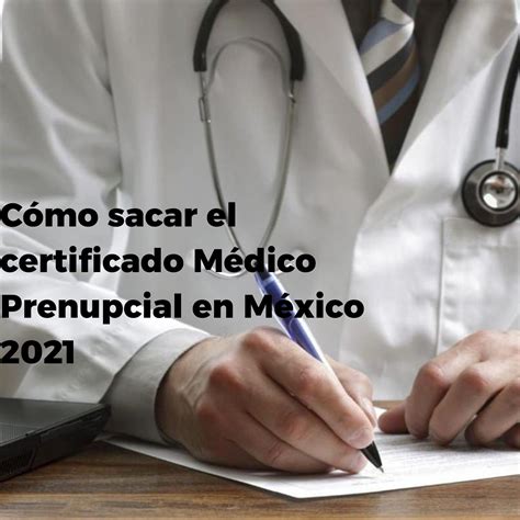Cómo Sacar El Certificado Médico Prenupcial En Mexico 2021 Trámites En México