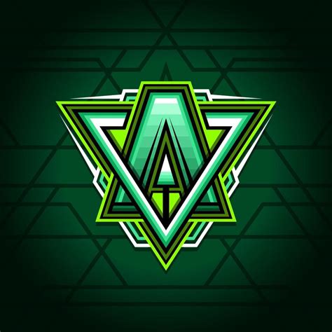 Letter A Mascot Emblem Logo Gaming Vector 12825148 Vector Art At Vecteezy