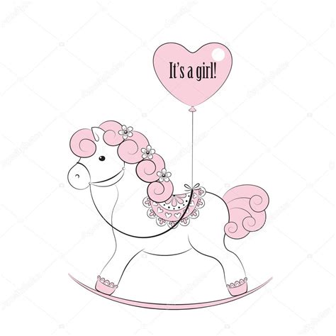 Pink Rocking Horse Clipart