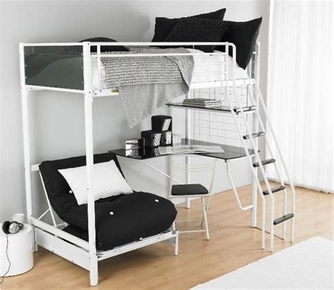 Of weight capacity and super sturdy beds, the entire family can get into bed for bed time stories. girls loft bed with desk | Functional teen room furniture ...