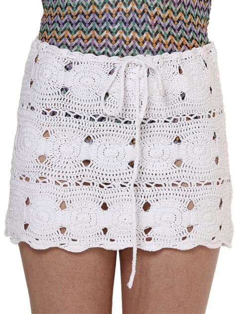 white crochet mini skirt with drawstring waist ~ make it longer with a lining Ажурное платье
