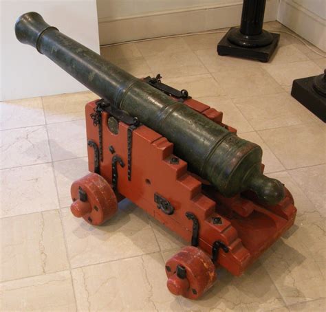 A Very Nice Antique 18th Century Antique Dutch 1 Pounder Bronze Cannon