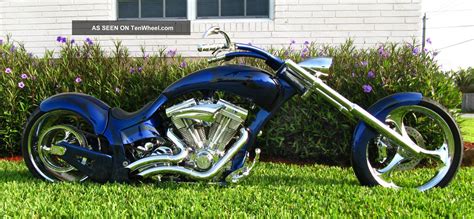 Pro street motorcycles are based on professional quality customization or enhancements to the stock cycle such as engine power enhancements. 2007 War Eagle Prostreet One - Off Motorcycle