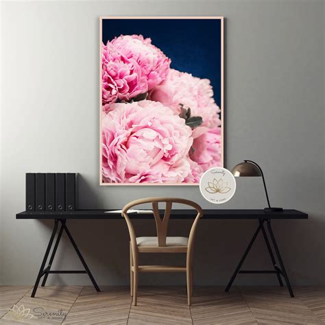 Check spelling or type a new query. Pink and Navy Peonies Print for your beautiful office ...