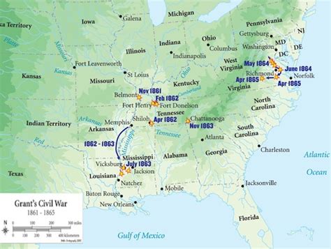 Ulysses S Grant Civil War Battles Timeline