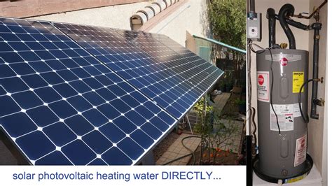 13kw Solar Panels Pv To Heat Water Directly Solar Pv Electric Water