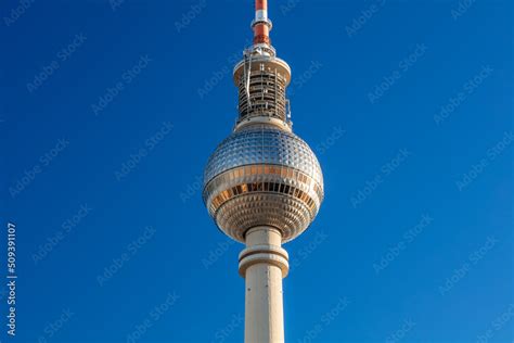 Berlin Television Tower Berliner Fernsehturm Berlin Germany Stock