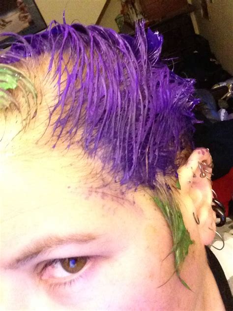 Dyeing In Progress Anime Hair Behind Ear Tattoo Progress