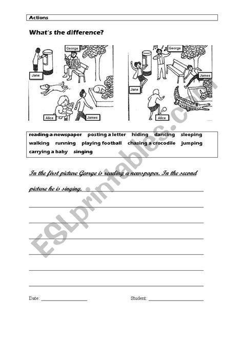 What´s The Difference Esl Worksheet By Veljaca82