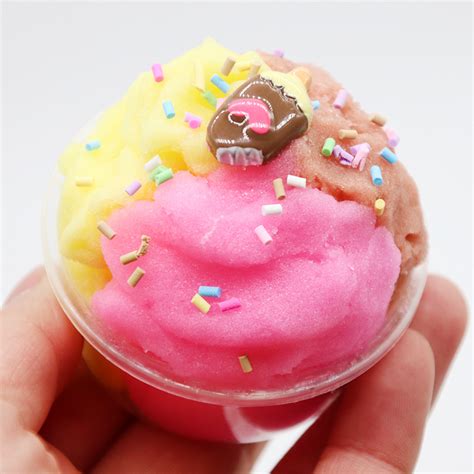 Multi Color Slime 120ml Fluffy Chocolate Ice Cream Cloud Mud Decompres