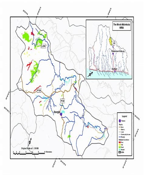 This Map Shows The Health Of Wetlands In The Xxx Catchment Based On Download Scientific