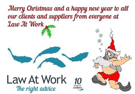 Merry Christmas To All Our Clients And Suppliers Law At Work