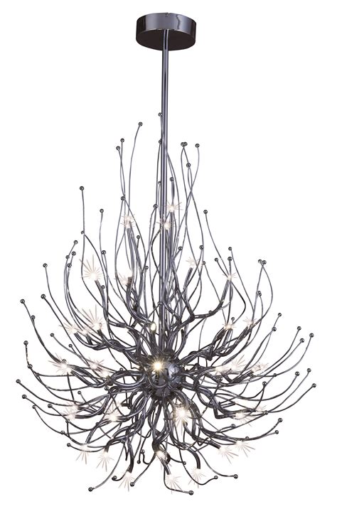 Model and colors available in white, black and grey. Orion 52-Light LED Pendant - Multi-Light Pendant - Maxim ...