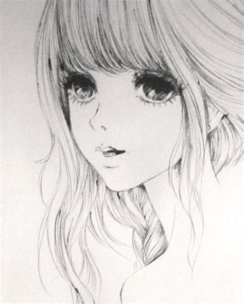 Anime Beautiful Black And White Cute Image 668445 On