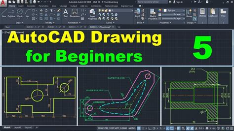 Autocad Drawing Tutorial For Beginners 5 Youtube