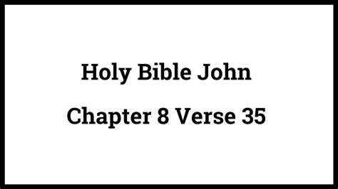 Holy Bible John 835 Youtube