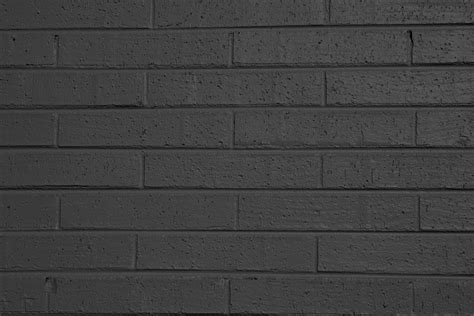Charcoal Gray Painted Brick Wall Texture Picture Free Photograph