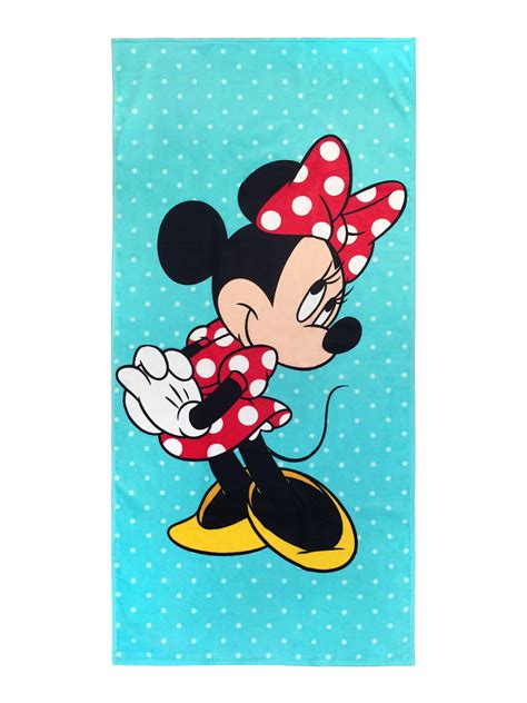 Disney Minnie Mouse All About Me Beach Towel Towels Tried Customs Bath