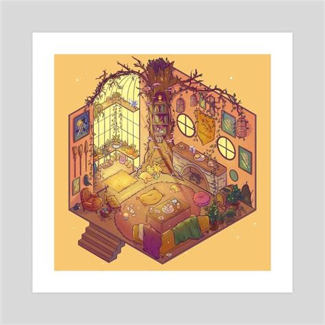 80s anime aesthetic | tumblr. Hufflepuff Common Room, an art print by Brittnie in 2020 ...