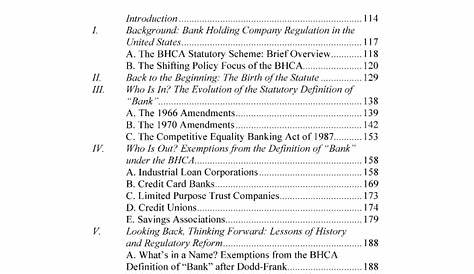 bank holding company regulations
