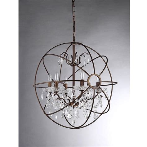 Shop for bronze chandeliers in chandeliers by material. Warehouse of Tiffany Edwards 6-Light Antique Bronze Sphere ...