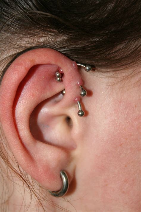 Hello Rpiercing I Had This Triple Forward Helix Made In The End Of