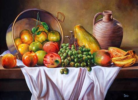 Bodegon Gilberto Cruz En Fruit Painting Still Life