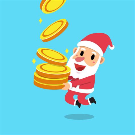 Santa Holding Cash Illustrations Royalty Free Vector Graphics And Clip