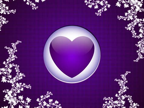 Purple Heart Wallpaper Hd