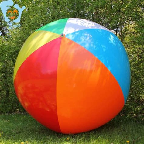 15m2m 6 Color Inflatable Giant Rainbow Beach Ball Pool Float Beach