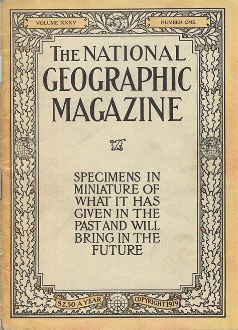 National Geographic Magazine 1919 V35 1 January By Gilbert Hovey