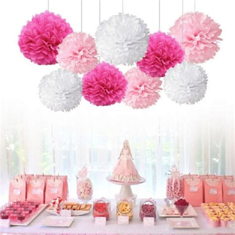 How many flowers do you need for a flower ball? 10pcs/pack colorful decorative fabric Flower paper DIY paper flower ball birthday party wedding ...