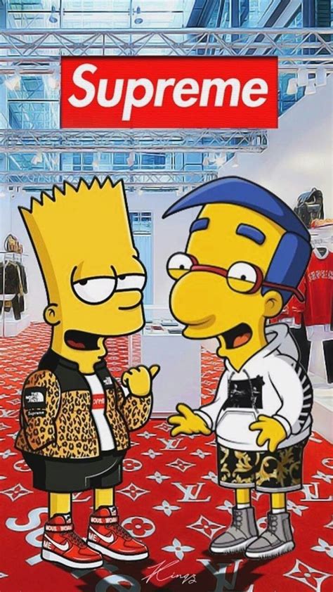More images for trippy bart simpson supreme wallpaper » Dppicture: Iphone Trippy Supreme Bart Simpson Wallpaper