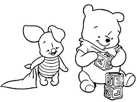 Disney Babies Winnie The Pooh Coloring Page Free Printable Coloring