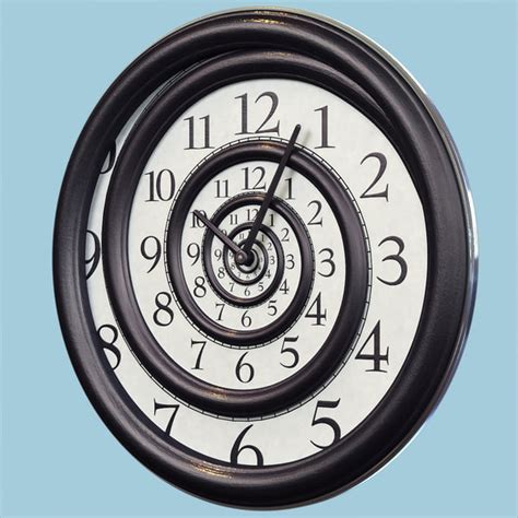 3d Model Hypnotic Spiral Wall Clock