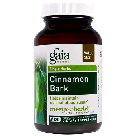Gaia Herbs Cinnamon Bark 120 Vegetarian Liquid Phyto Caps Iherb