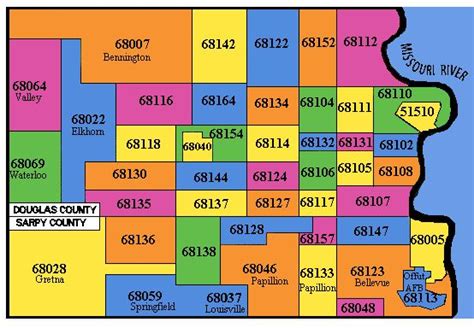 Omaha Area Zip Code Map Time Zones Map