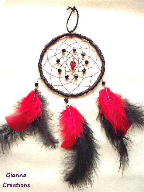 Redandblack Indian Dreamcatcher Made By Martina Gyöngy Black Indians