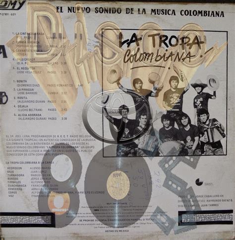 Sɐɹǝdnɹƃ SǝuoıɔɔǝΙoɔ La Tropa Colombiana La Cinta Colorada 1985