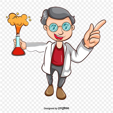 Scientist Vector Art Png The Scientist Chemistry Cartoon Png Image