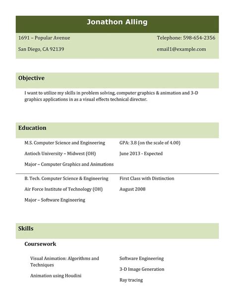 Types Of Resume Templates Ibest News