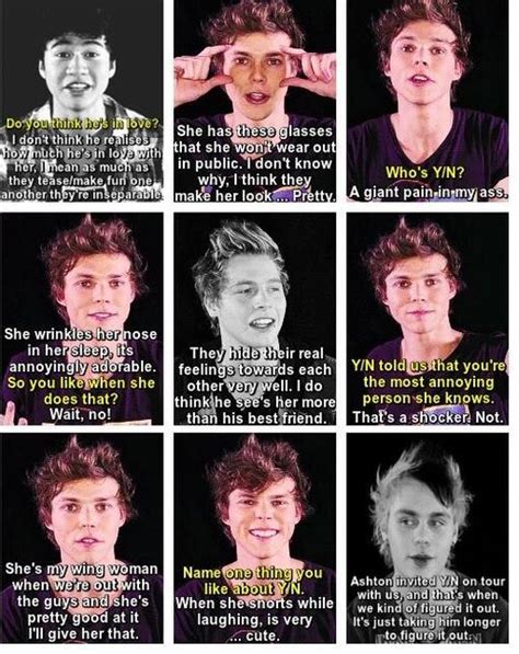 Imagine Ashton Talking About You And The Rest Of The Guys Figuring Out That He Has Feelings For