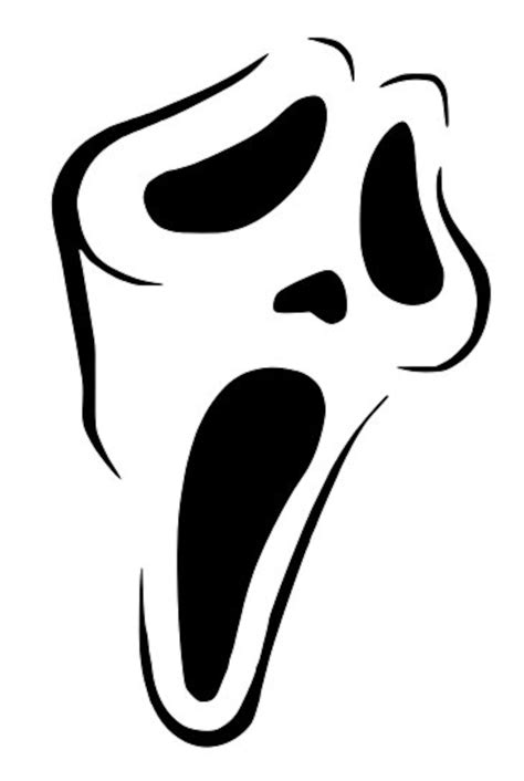 Ghostface Scream Halloween Svg For Craft Machines Cricut Cameo Etsy Uk