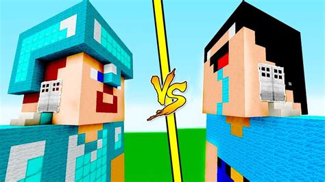 Minecraft Battle Noob Vs Pro Head House Battle Animation Youtube